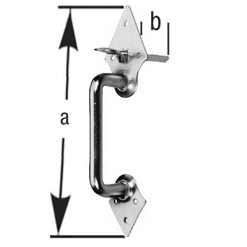 Poll Mann Fittings 2170000 Jack Handle/Galvanised Bow Handle 255 mm,