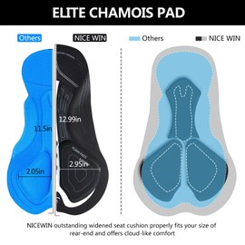 Men's Cycling Shorts Anti-Slip Leg 4D Padded Bike Shorts with 3-Pockets Breathable Biking Bicycle Motorcycle Half-Pants Green M