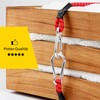 PRETEX 6 Expanders with Carabiner Hooks, 3 Different Lengths and