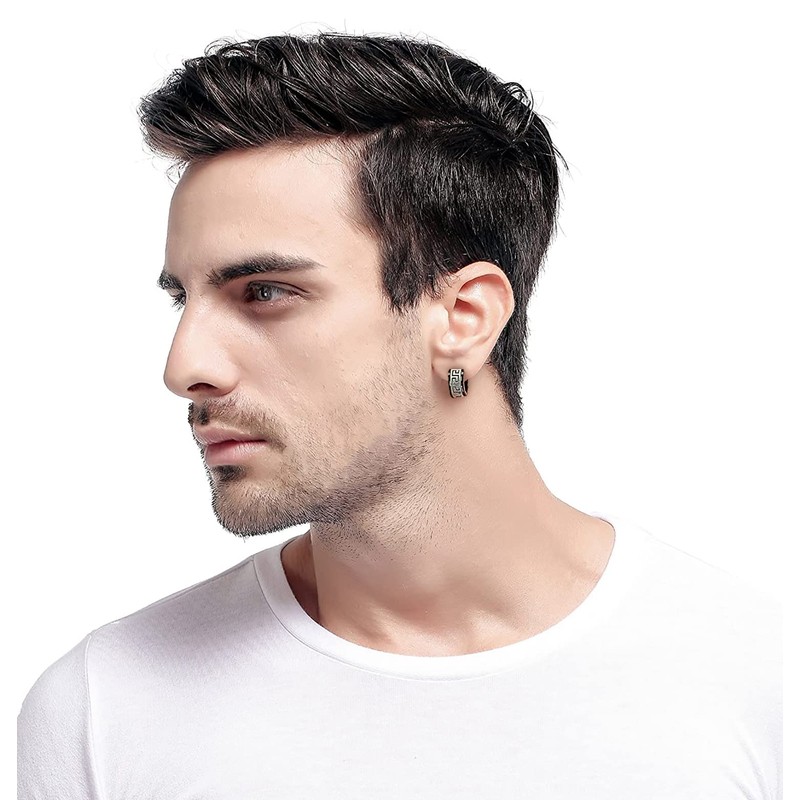 YZstyle Stainless Steel Hoop Earrings for Men Women Huggie Earrings