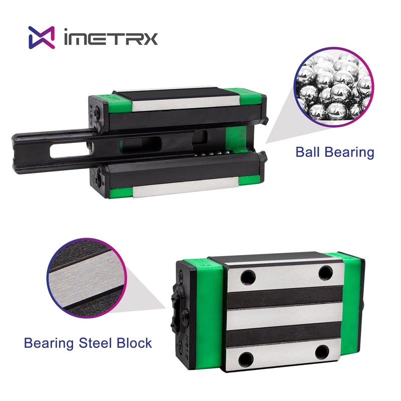 iMetrx HGR20 Linear Guide Rail Kit - 2 Pcs 400mm