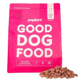 Pupford Freeze Dried Raw Dog Food - Flavor: Lamb & Salmon Recipe, Size : 16oz