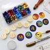 SWANGSA Initial Alphabet E Wax Seal Stamp Kit, Classic Retro
