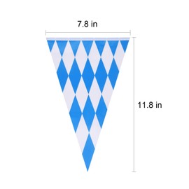 TUPARKA 196 Feet/60m Oktoberfest Bavarian Bunting Banner Flag, Oktoberfest Decorations Octoberfest Party Supplies
