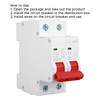 DC Miniature Circuit Breaker 2P 32A DIN Rail Mount DC1000V