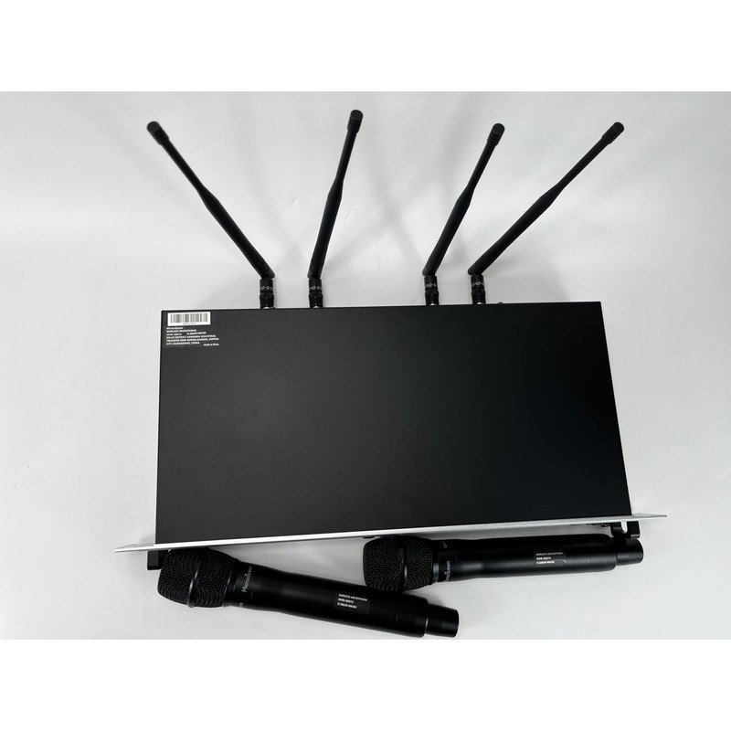 MicrocQueen Professional UHF Wireless Microphone System, Dual Channel 530–580MHz with
