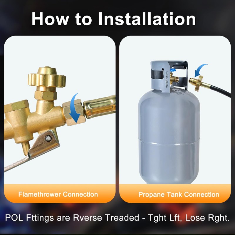 Propane Torch Weed Burner Kit, Weed Torch with 1lb Propane