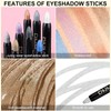 Long Lasting Eyeshadow Stick, 8 Counts/set Glitter Liquid Eye Shadow