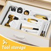 Omtofo 16 Pieces White Drawer Organiser System Organiser, Drawer Divider