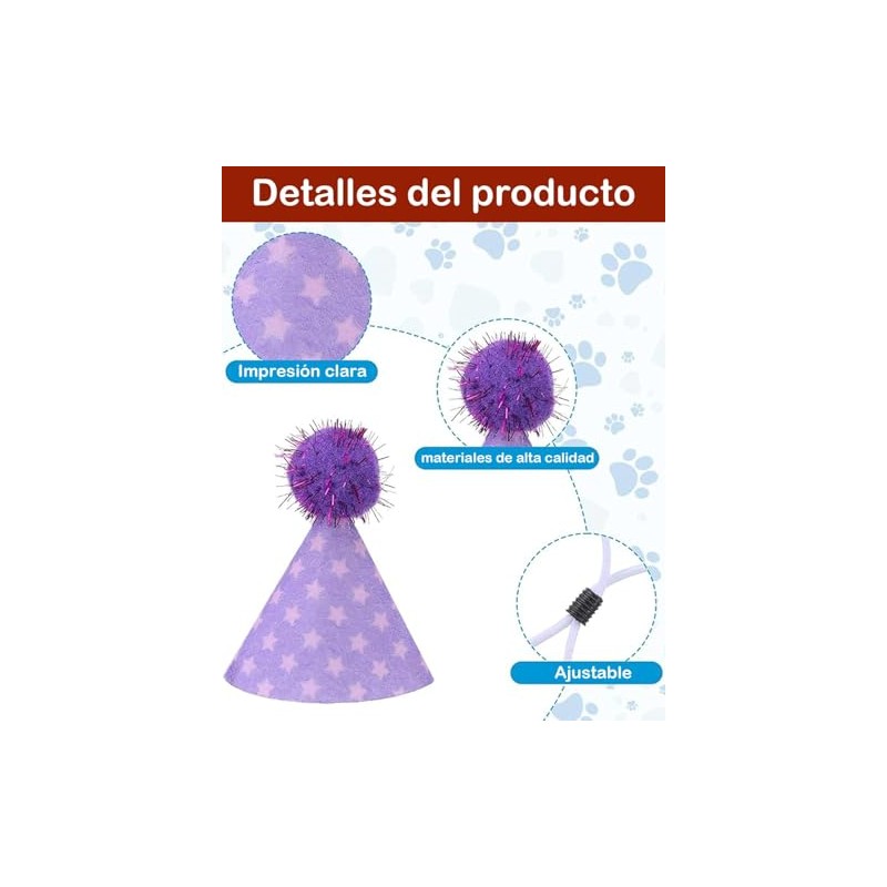12 Gorros De Cumpleaños, Fiesta Temática, Cumpleaños Perro, Celebración Familiar,