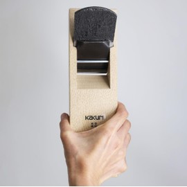 KAKURI Large Japanese Hand Plane for Woodworking 58mm, Aogami Blue Steel No.2 Blade, Professional Hand Planer Tool, Made in JAPAN