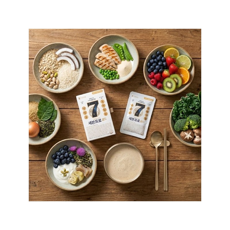 (현대Hmall)약사한끼 7첩반상 아침 식사대용 쉐이크 세븐프로골드 1주분(14포) (Hyundai Hmall) One