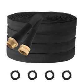 ACOVER Anti-Kink 25FT Non-Expanding Garden Hose, Flexible and Tough, Lightweight and Sturdy for Outdoor, Yard, Lawn, Car Wash, Marine, and Camper Use,and All-Season Use. U.S Standards Brass Fitting