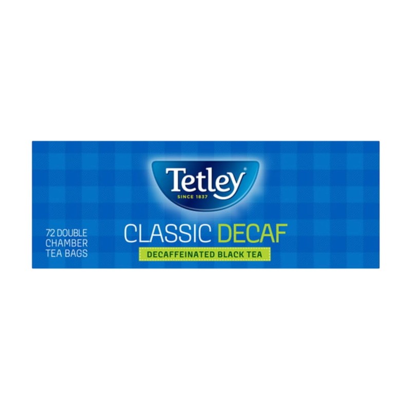 Tetley, Decaffeinated Classic Black Tea Bags, 72 Double chamber Tea