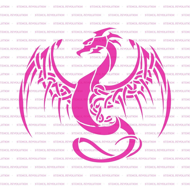 Dragon Stencil - Reusable Stencils for Painting - Create DIY