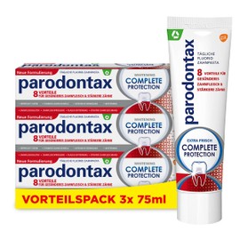 Parodontax Complete Protection Whitening Toothpaste, 3 x 75 ml, Toothpaste for Gum Problems