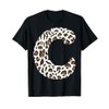 leopard animal print pattern monogram initial name letter c T-Shirt
