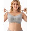 HBselect Women’s Maternity/Nursing Bra, Seamless Non-Wired Nursing Bra with Additional