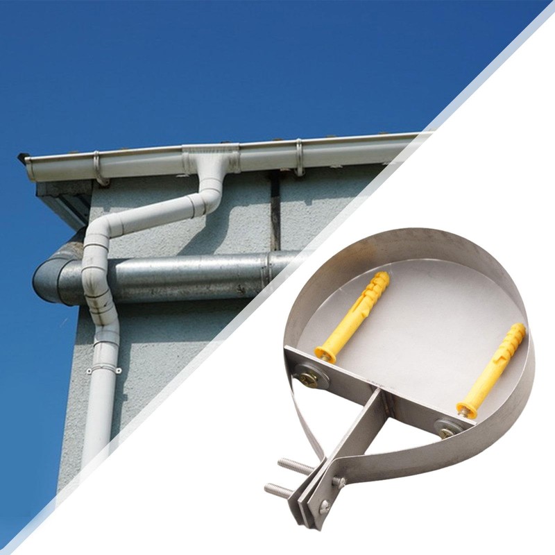 Milageto 8" Chimney Pipe Bracket Chimney Pipe Holder Metal Adjustable