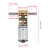 DC6V 190RPM Gear Motor with Fixing Mount Dual Shaft Worm