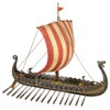 CTS Imports LLC Drekar Viking Ship Model Dragons Head Figurine