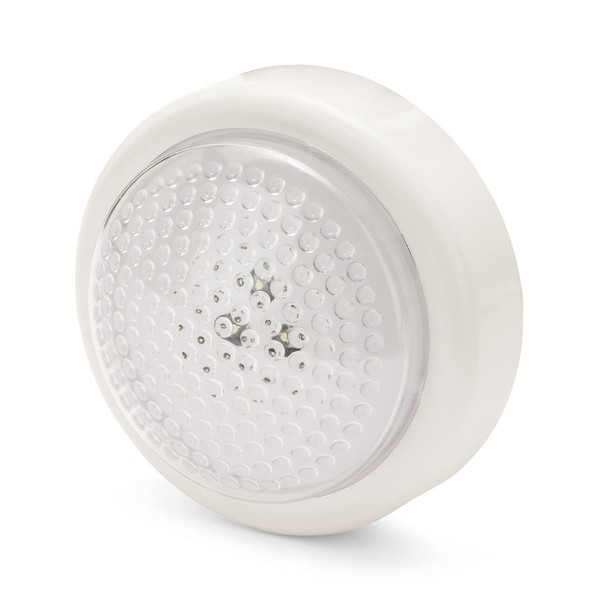 Velamp IL05LED rounD Push Light, 3 LEDs, White