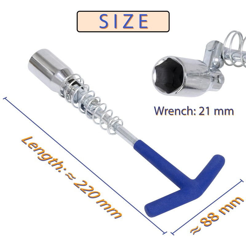AERZETIX - C68526 - Socket wrench for spark plugs 21