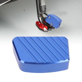 Ausla Motorcycle Foot Stand Stand Extension Pad, Aluminium Alloy Motorcycle Kickstand Pad Extender for Xmax 125 250 300 400, NMAX 125 155 2013-2025 (Blue)
