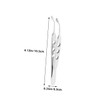 Ipetboom 2pcs Long Tweezers Tip Precision Forceps Professional Eyelid Clamp
