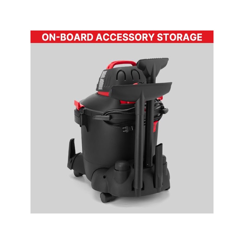 Shop-Vac 5922805 Wet/Dry Vacuum, 8 Gallon, 4.5 Peak HP, 1.25