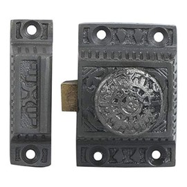 A29 Iron Cabinet Latch, Latch for Cabinet Closet Kitchen Door Windsor Design, Handmade Iron Finish Latch, Antique Latch