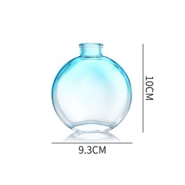 150ml/5oz Empty Glass Diffuser Bottle Diffuser Jars Aromatherapy Storage Container Fragrance Accessories Use for DIY Replacement Reed Diffuser Sticks Sets Oils Crafts Decor(Blue)