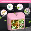 Accmor Car Trash Can with Lid, 2 Pack Pink Mini