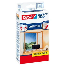 tesa Fly Screen for Floor-to-Depth Windows, Best tesa Quality, Anthracite, Clear, 1.2m x 2.4m