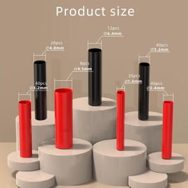 Ohamtes 270PCS Black and Red Heat Shrink Tubing Kit, 3:1 Ratio Shrinkage, Lined WithAdhesive, Insulated Heat Shrink Tubing, Marine Grade Heat Shrink Packaging Industrial Heat-Shrink Tubing