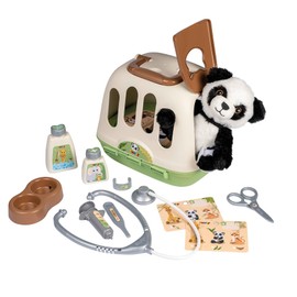 Smoby - Veterinarian Play Set in Case with Panda Cuddly Toy - Role Play for Children from 3 Years