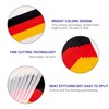 10pcs Small Germany Flags on Sticks & 2pcs Temporary Tattoos,
