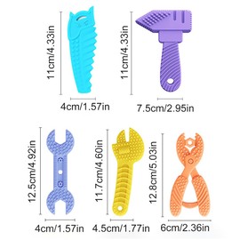 TNSRAY Beißröhrchen, 5 Stück Beißring für Babys, Kauspielzeug Greifling Beißspielzeug BPA-Frei Silikon Baby, Zahnungshilfe Beißring Baby, Kühlend Zahnungshilfe Spielzeug Geschenke für Neugeborene