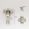LIKERAINY 95Deg Long-arm Inset Blind Corner Hinge Ø 35mm Without