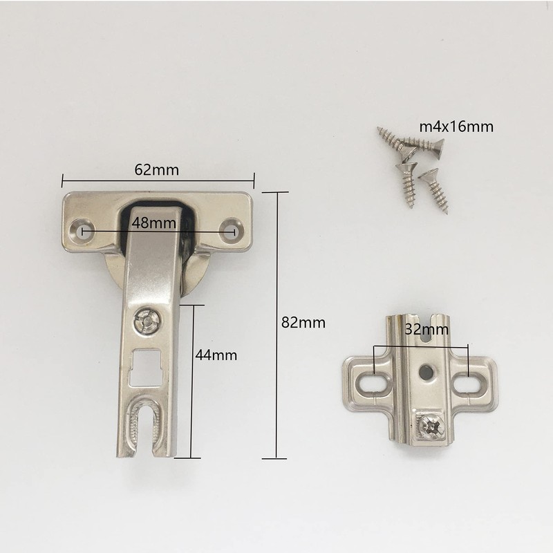LIKERAINY 95Deg Long-arm Inset Blind Corner Hinge Ø 35mm Without