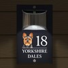 Custom Signs Solar Illuminated Modern Anthracite House Number Sign 24cm