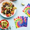 Wehhbtye 100 servilletas de papel para bebidas de arcoíris, servilletas