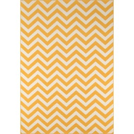 Momeni Rugs Baja Collection Area Rug, 6'7" x 9'6", Yellow