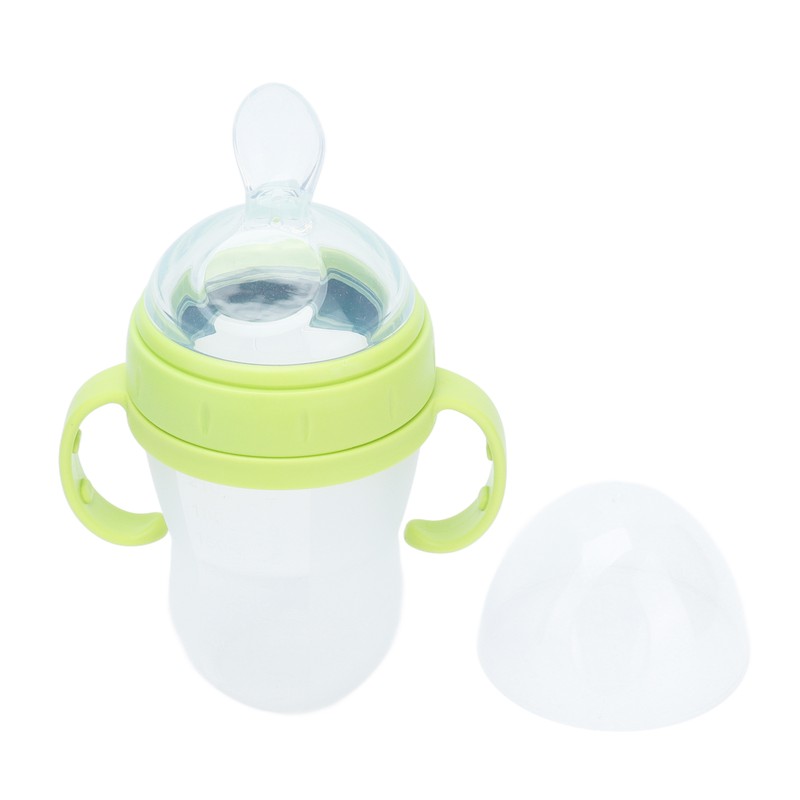 Baby Cereal Bottle Silicone Unisex Baby Squeeze Cereal Feeding Flow