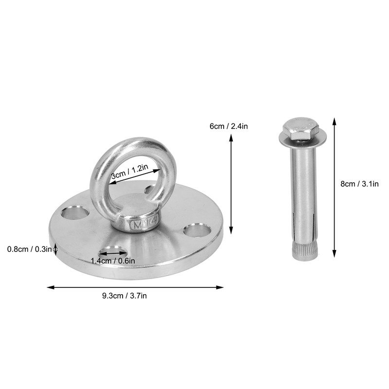 Ceiling Bracket Wall Mount Yoga Hammock Suspension Swing Sandbag Fixing