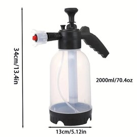 Hand-pressed Foam Sprayer, Car Wash Spray Bottle, Home Accessories Pneumatic Sprayer, Farm Sprayer, Gardening Spray Bottle, Air Pump Watering Bottle, Garden Supplies, Universal Car Washing Tool Accessories