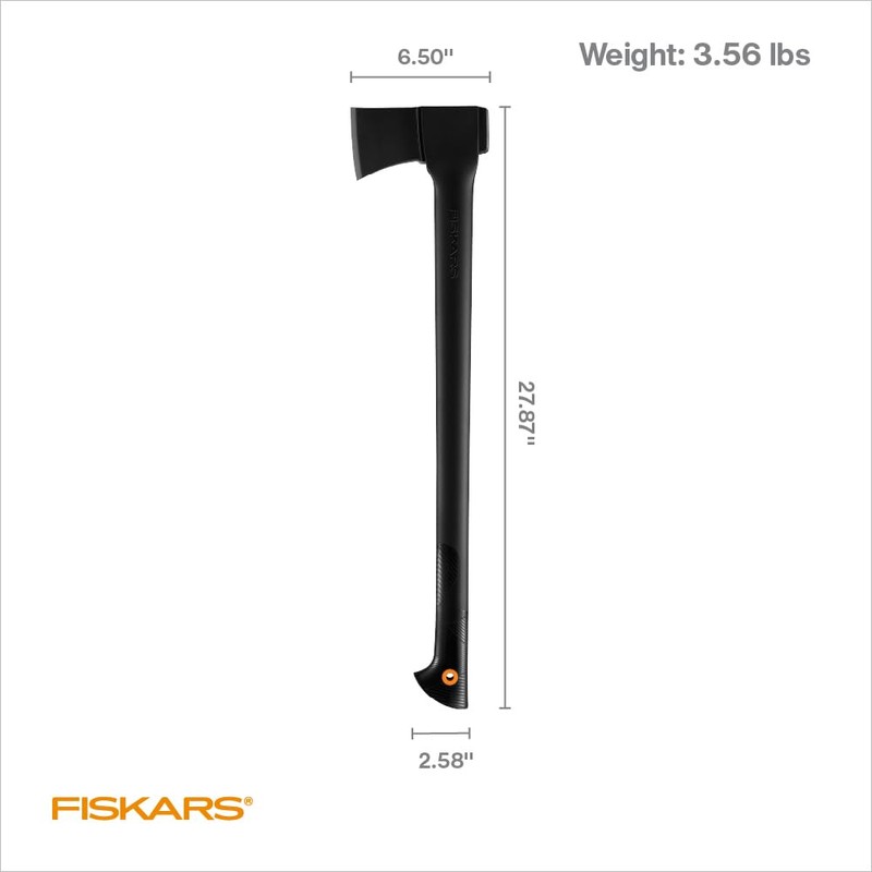 Fiskars 28" Chopping Axe - Ultra-Sharp Blade for Felling Trees