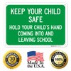 Keep Your Child Safe Hold Your Child's Hand Coming Into