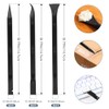15 Pack Plastic Putty Knife Scraper Set - 6 Sizes