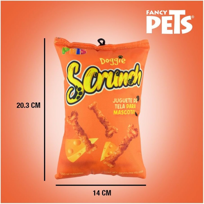 Fancy Pets Juguete para Perro Doggie Scrunch Queso